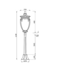 Ландшафтный светильник Outdoor O414FL-01BZ1