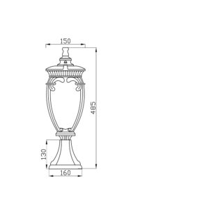 Ландшафтный светильник Outdoor O414FL-01GB